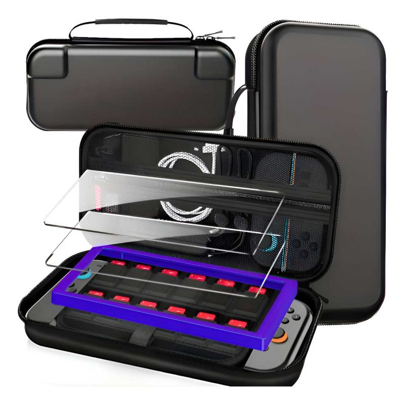 estuche-switch-2 Estuche rígido compatible con Nintendo Switch 2 y OLED